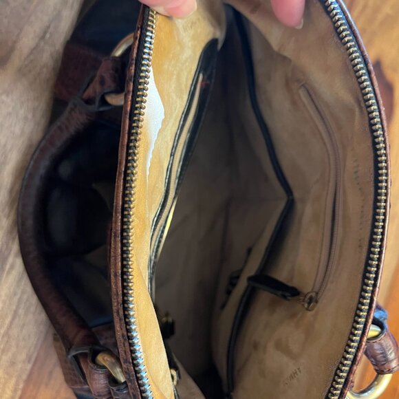 Brahmin Louise Croc Embossed Satchel - Picture 8 of 9